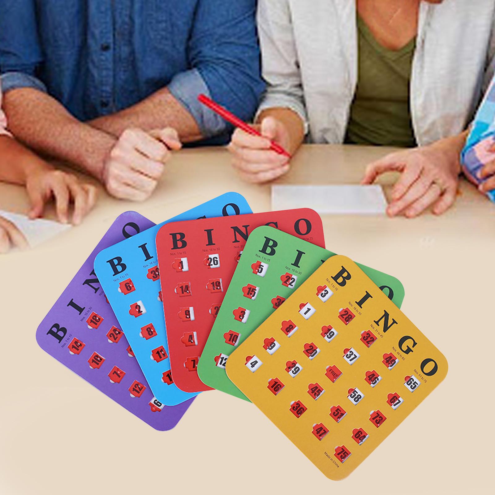 Party Games Large Groups - 5 Pieces Bingo Game Cards Large