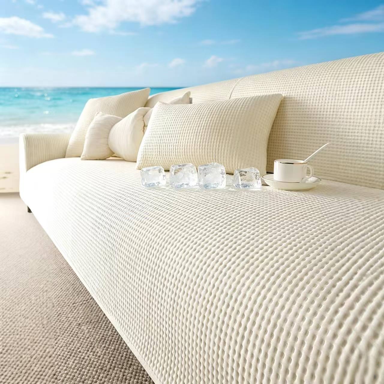 Washer Toss Set - Summer Cooling Touch Anti-Slip Sofa Cover,