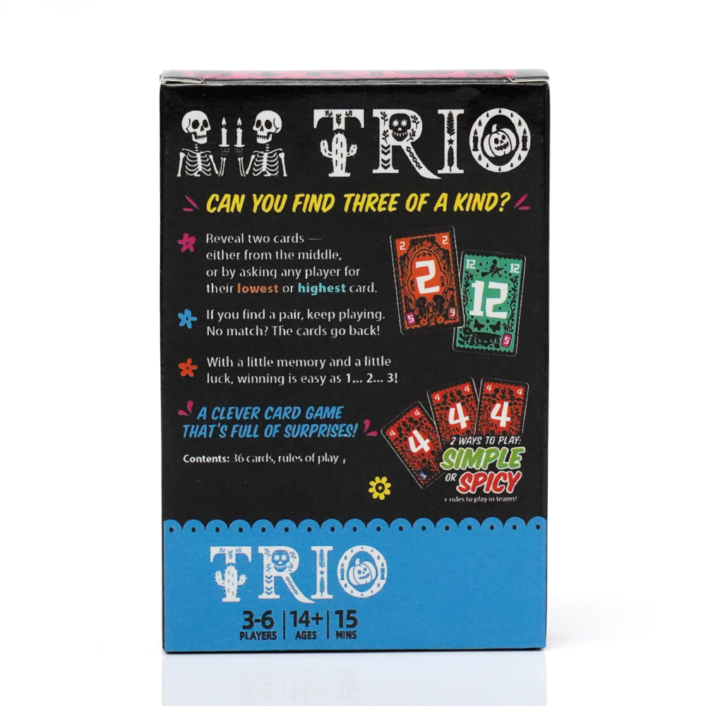 Trio, Family Card Gameon the R - đánh giá và giá Party Games List