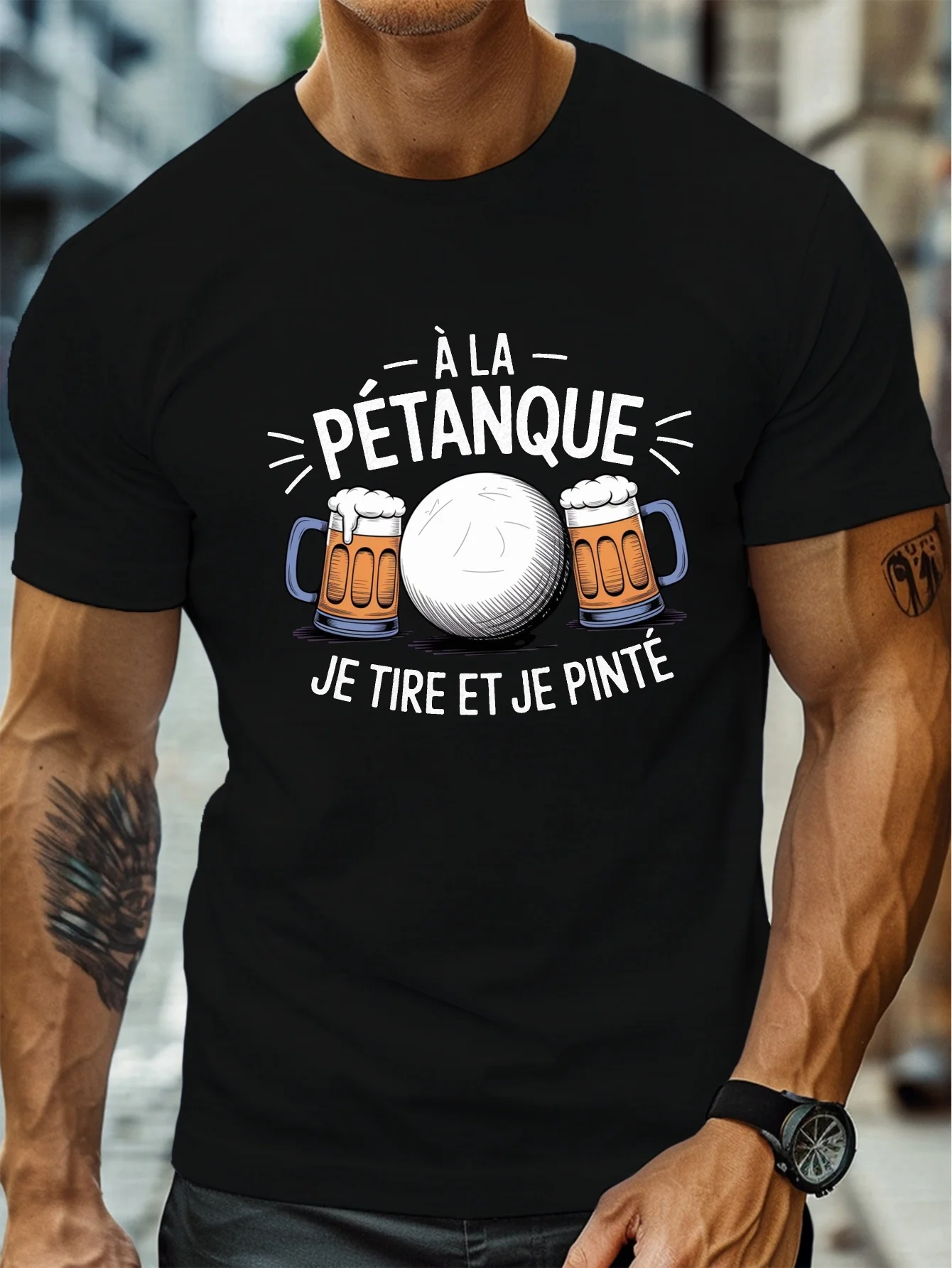 Fashion Men's Pétanque Beer Fu - đánh giá và giá Party Games Quotes Short