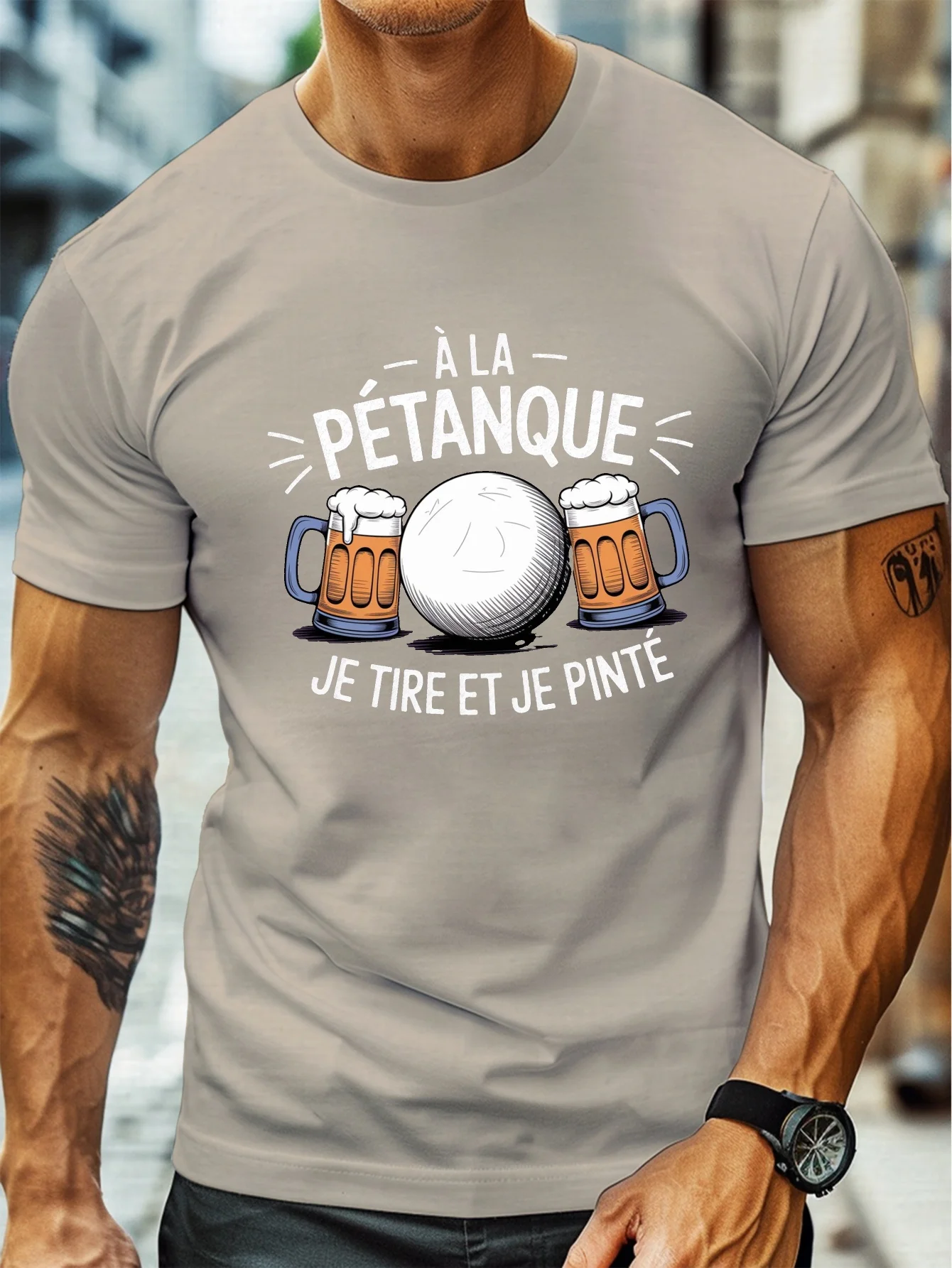 Fashion Men's Pétanque Beer Fu - đánh giá và giá Party Games Quotes Short