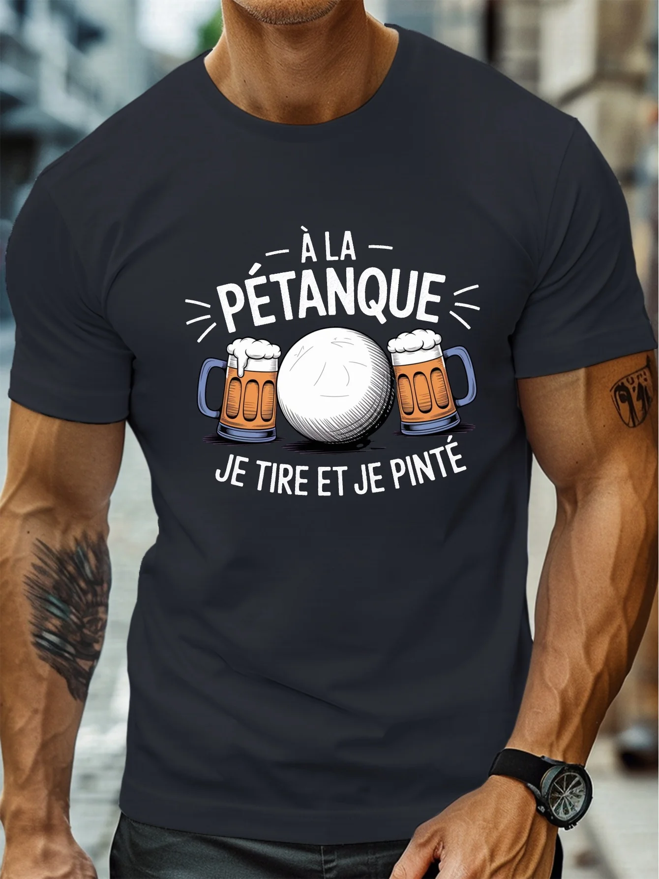 Fashion Men's Pétanque Beer Fu - đánh giá và giá Party Games Quotes Short