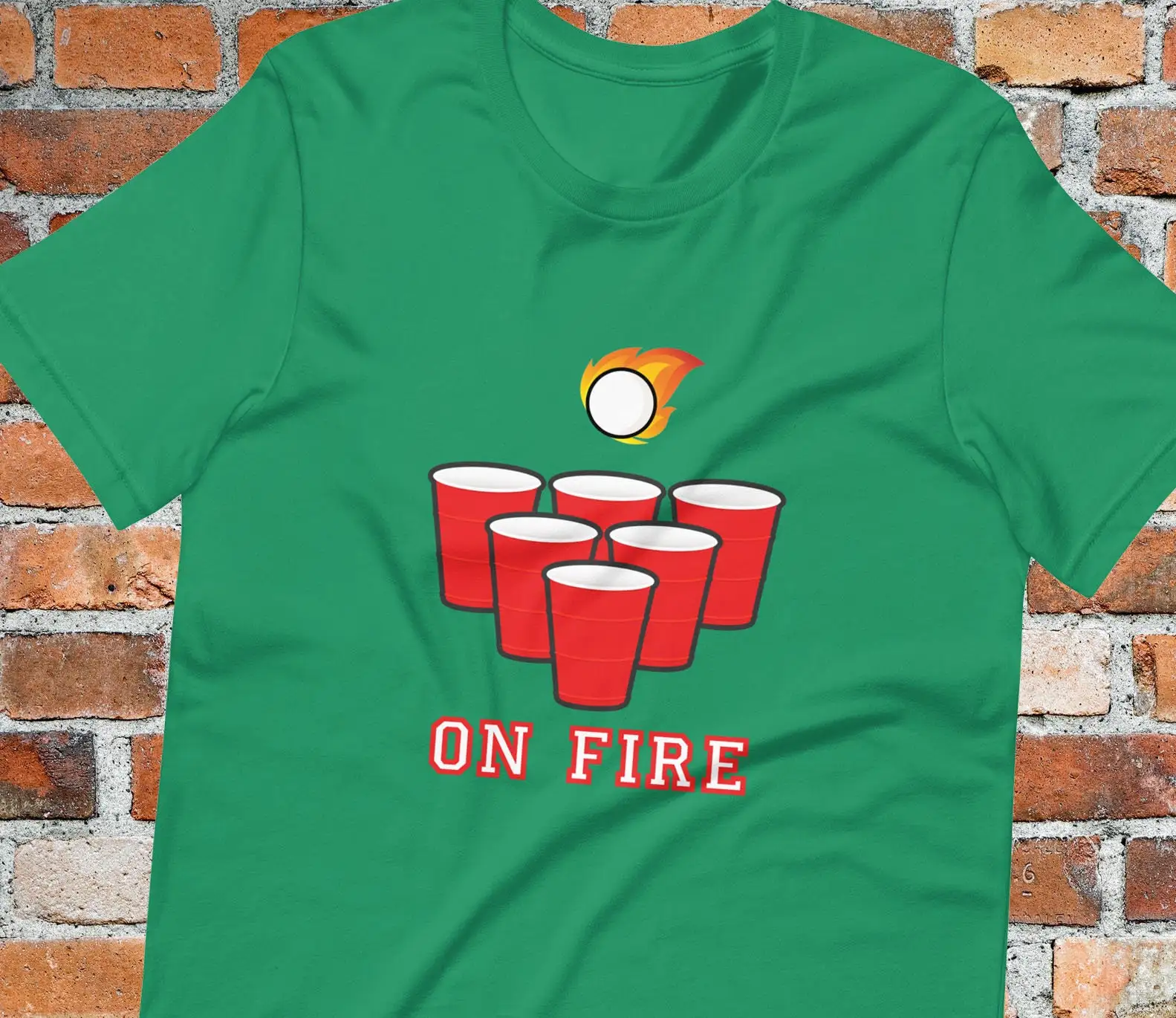 Beer Pong On Fire T Shirt Flip - đánh giá và giá Party Games College