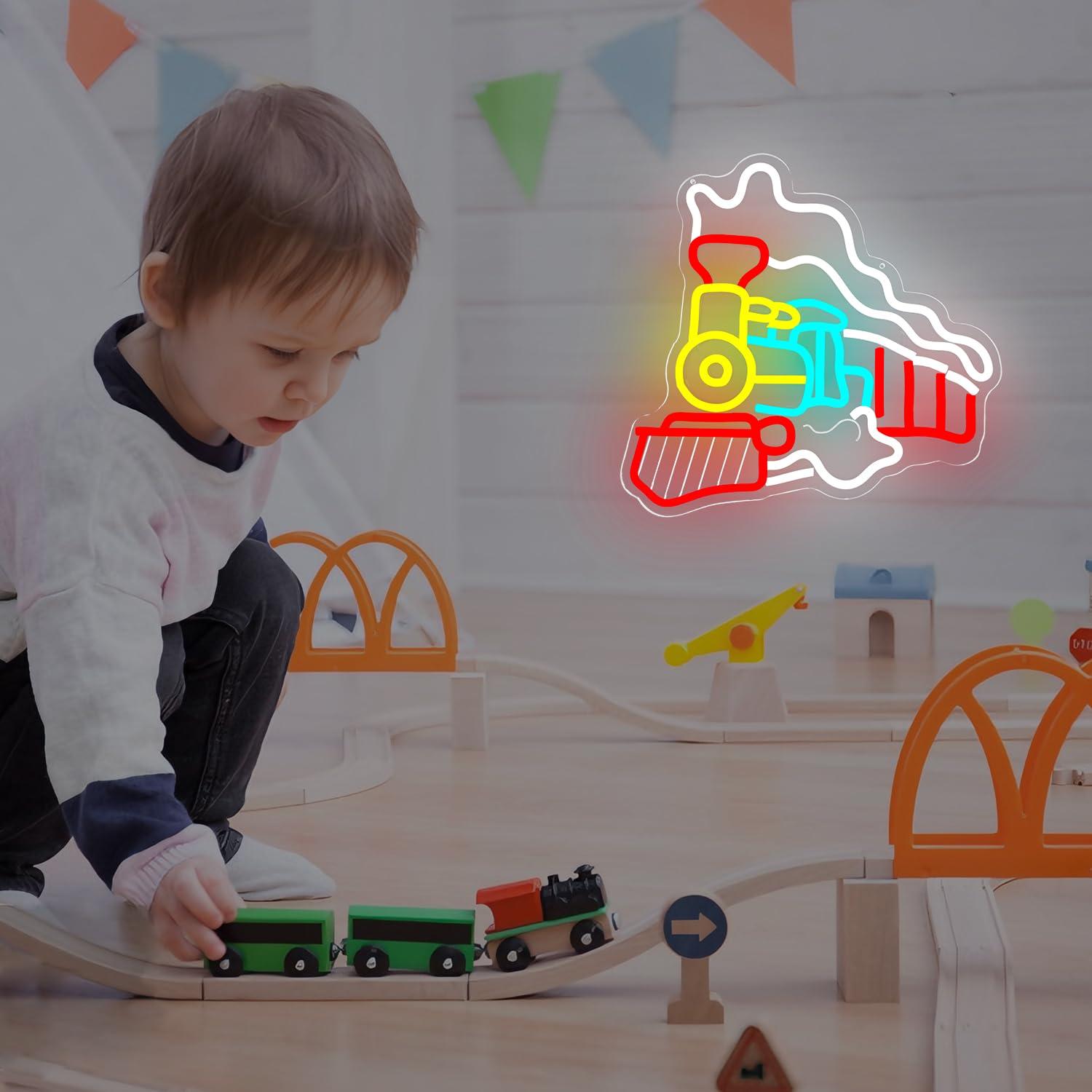 Steam Train Neon Sign USB Dimm - đánh giá và giá Party Games Steam Free
