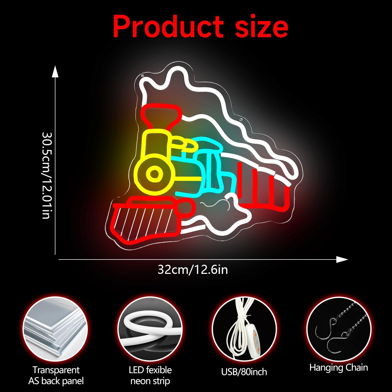 Steam Train Neon Sign USB Dimm - đánh giá và giá Party Games Steam Free