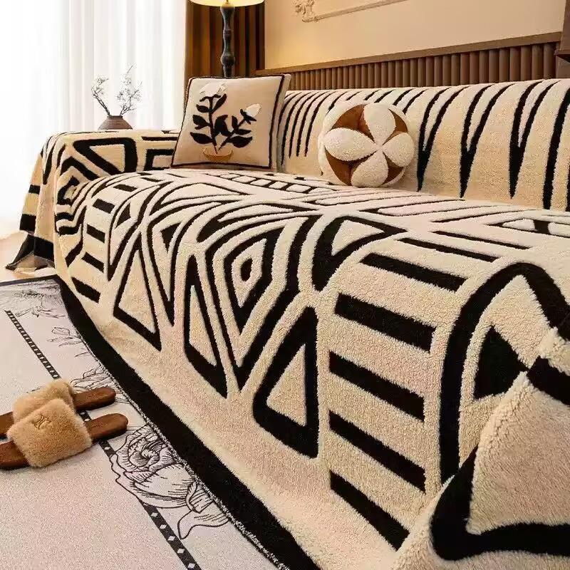 Polar Fleece Plush Sofa Cover  - đánh giá và giá Washer Toss Set