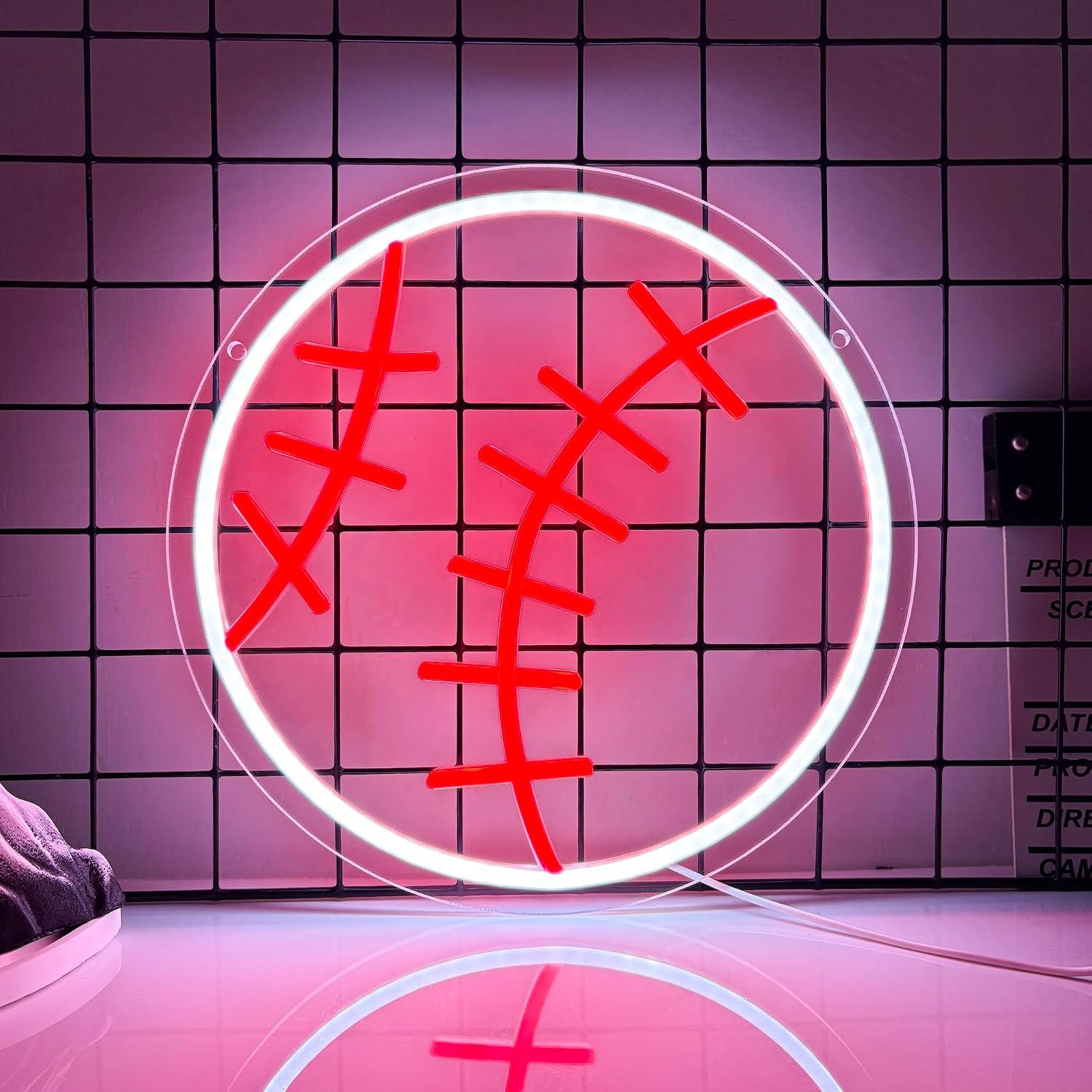 Baseball Neon Sign USB Dimmabl - đánh giá và giá Party Games College