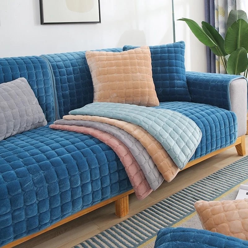 Velvet Sofa Cover Universal Pl - đánh giá và giá Washer Toss Set
