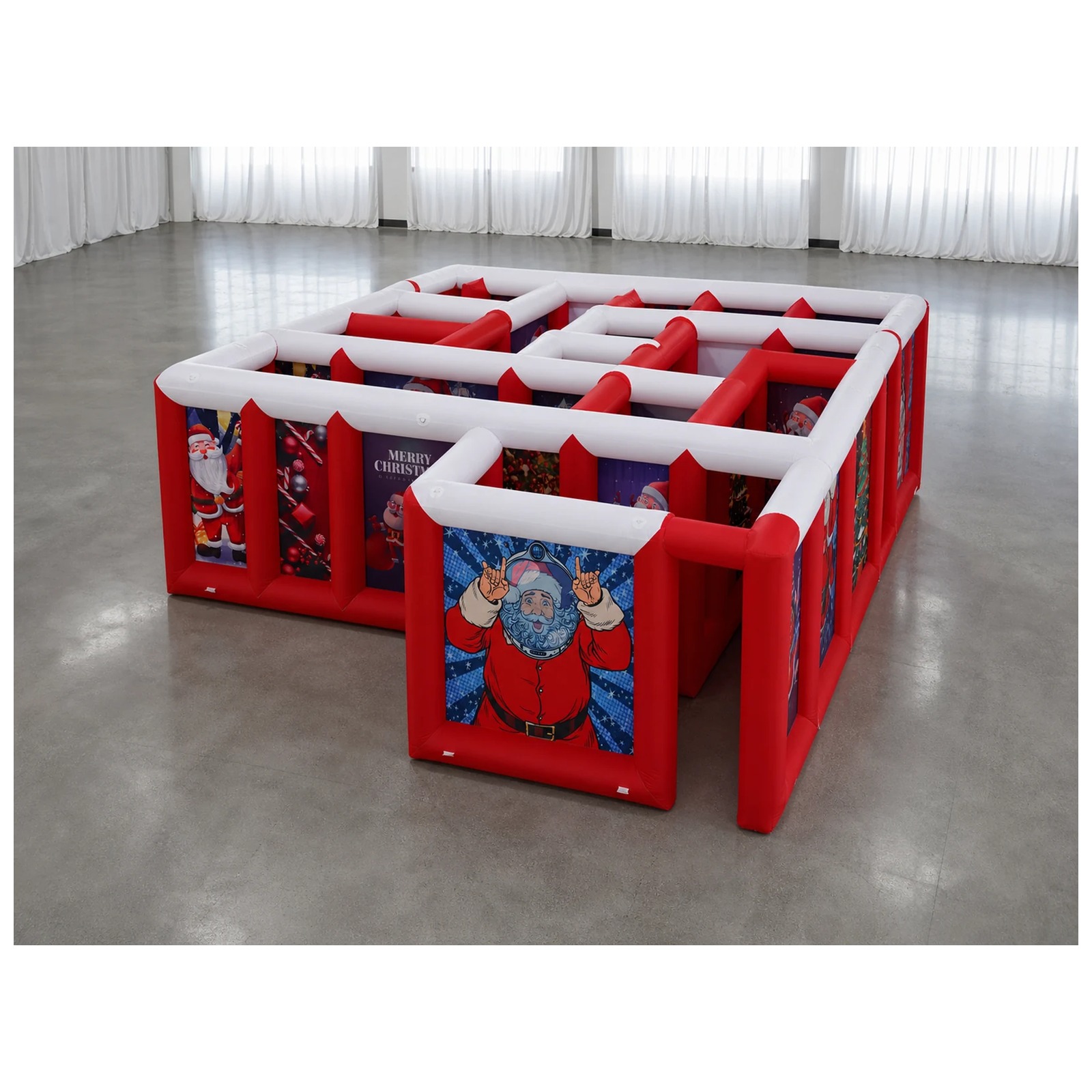 Mê cung bơm hơi mái phẳng màu  - đánh giá và giá Party Games Kids And Adults