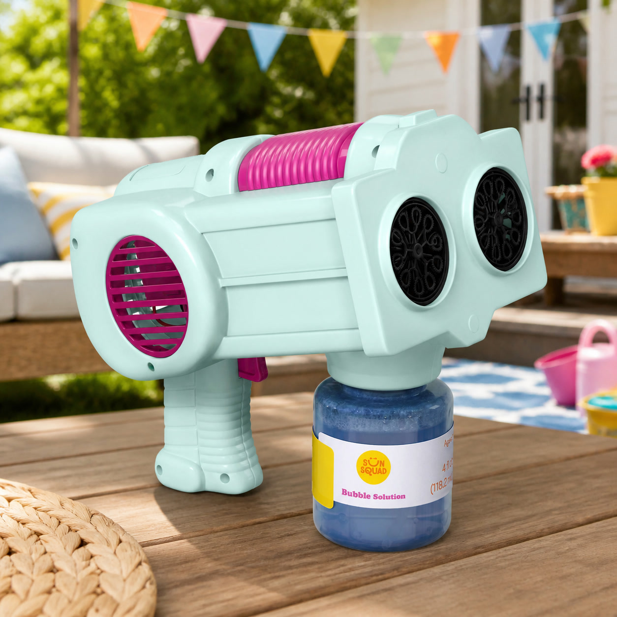 Dual Bubble Blaster Toy With E - đánh giá và giá Party Games Easy Kids