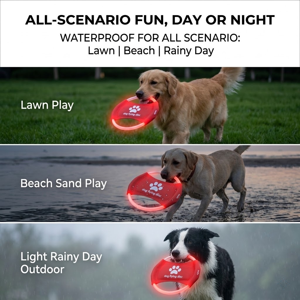 LED Glow Dog Flying Disc USB R - đánh giá và giá Frisbee Freestyle Disc