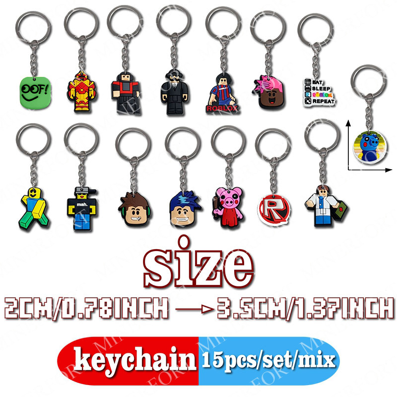 15Pcs Game Roblox Themed Keych - đánh giá và giá Party Games In Roblox