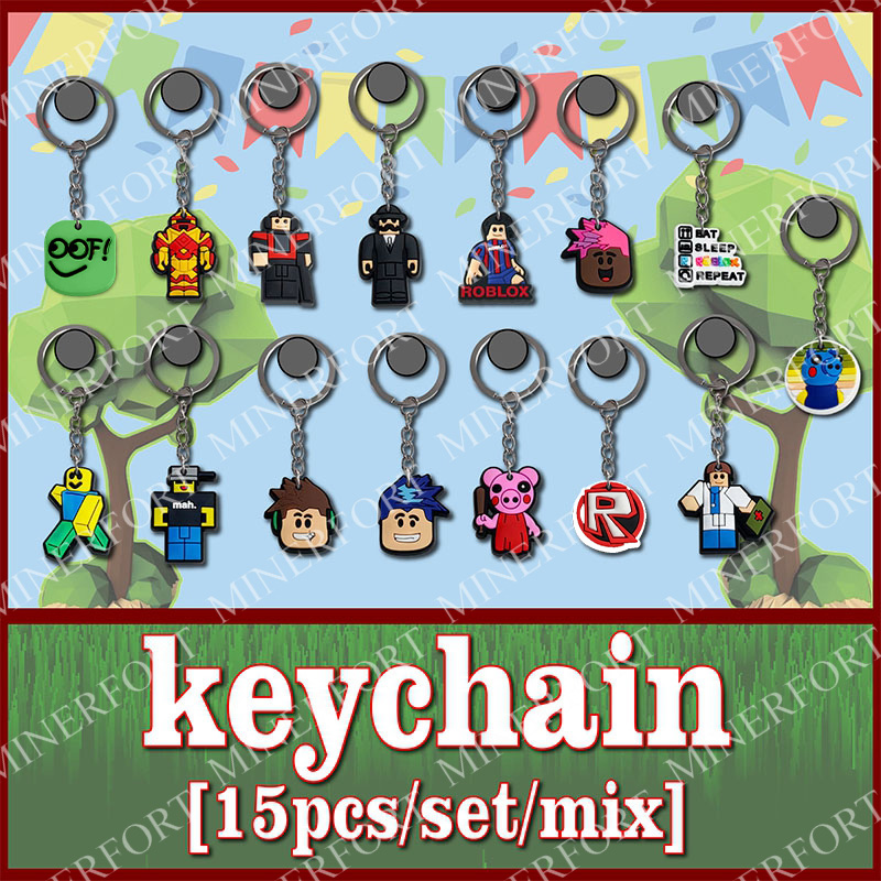15Pcs Game Roblox Themed Keych - đánh giá và giá Party Games In Roblox