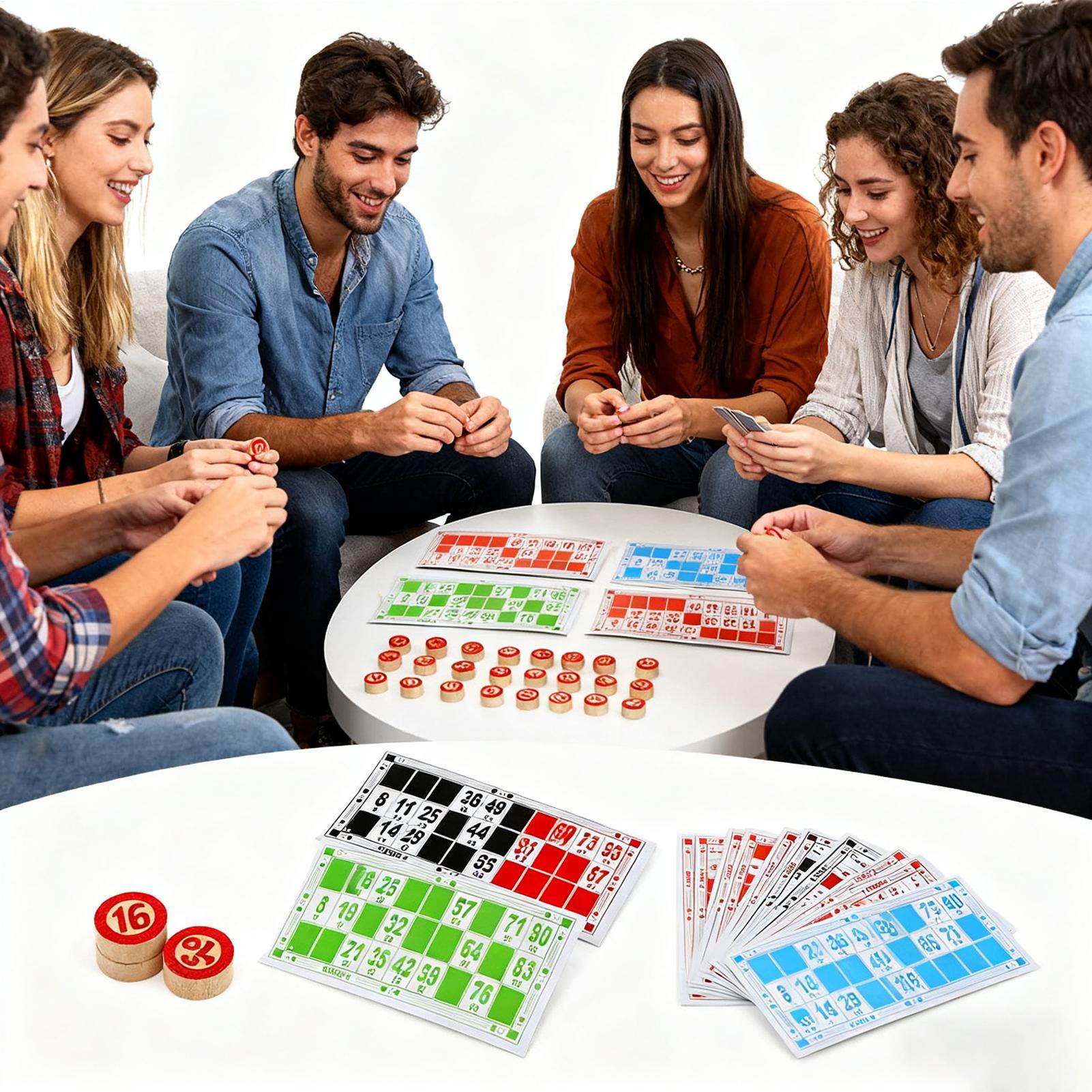 Bingo Card Game Vintage Wooden - đánh giá và giá Party Games Large Groups