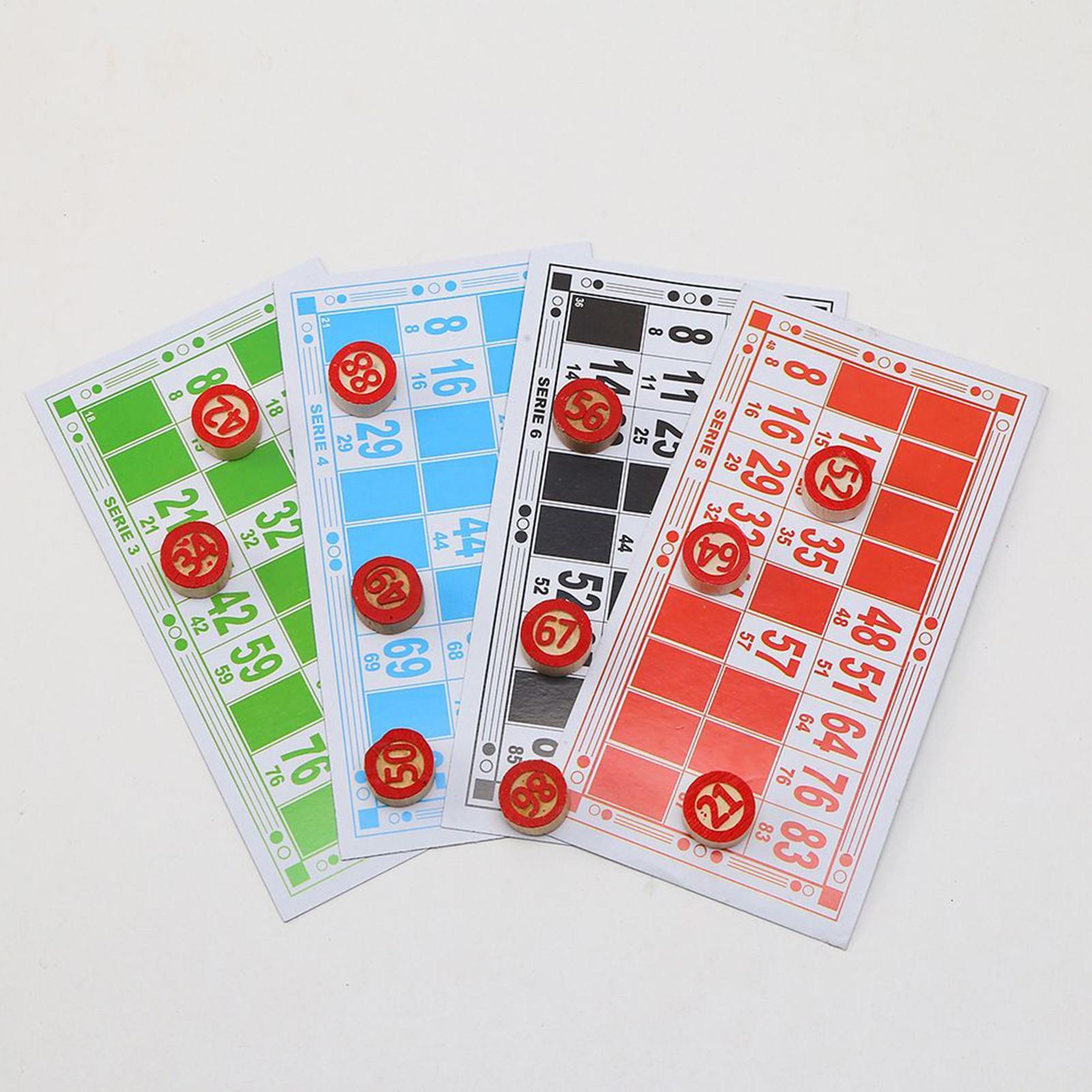 Bingo Card Game Vintage Wooden - đánh giá và giá Party Games Large Groups